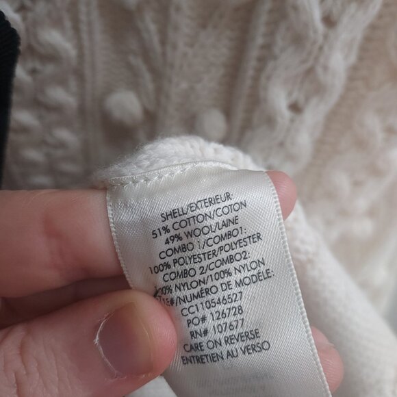 Alice + Olivia Kitty Puff Sleeve Bow Sweater White Dress - Picture 7 of 9